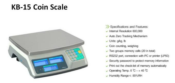 KB-15 Coin Scale